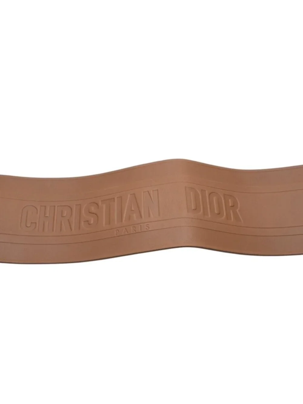 Dior D Waist Belt Leather Embossed Logo